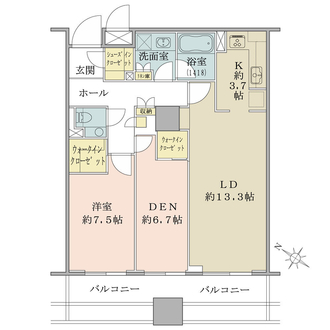 ガレリアグランデの間取図
