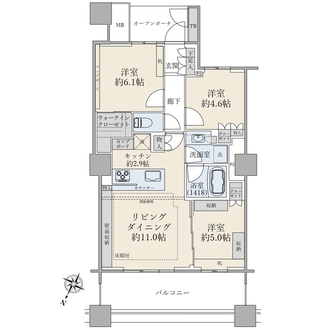 ブリリア有明スカイタワーの間取図