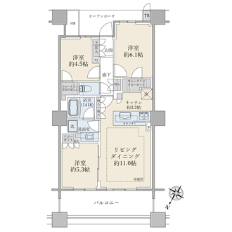ブリリア有明スカイタワーの間取図