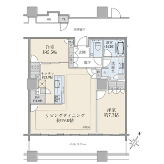 ブリリア有明スカイタワーの間取図