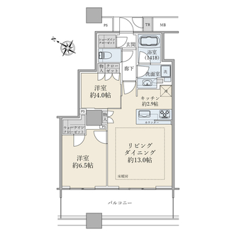 ブリリア有明スカイタワーの間取図