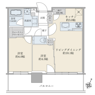 シティタワーズ東京ベイ　セントラルタワーの間取図