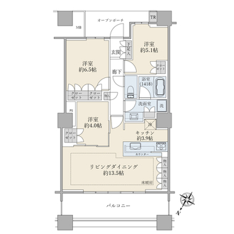 ブリリア有明スカイタワーの間取図