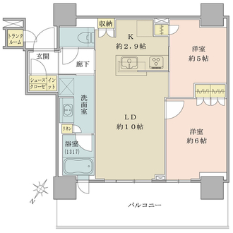 ブリリア有明シティタワーの間取図