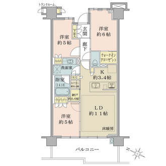 ブリリア大山パークフロントの間取図