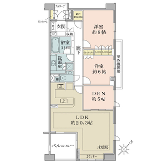 グランヴェール六義園の間取図