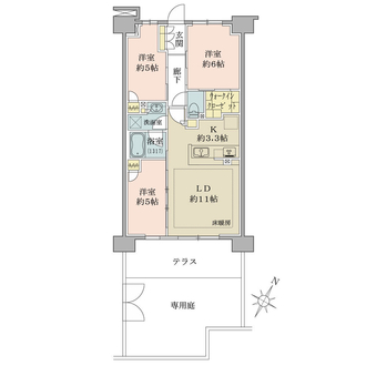 ブリリアシティ石神井公園アトラス３号棟の間取図