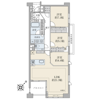 グランヴェール六義園の間取図