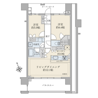 ブリリア成増シーズンテラスの間取図