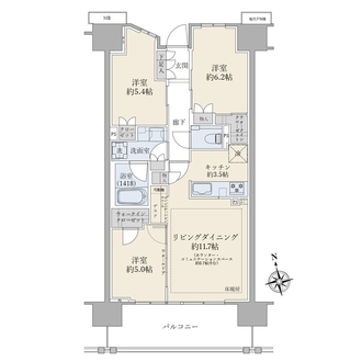 ブリリアシティ西早稲田の間取図