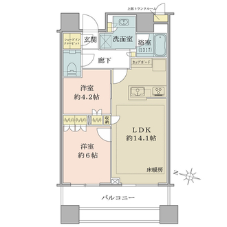 ブリリアタワーズ目黒ノースレジデンスの間取図