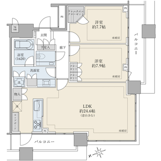 ブリリアタワーズ目黒サウスレジデンスの間取図