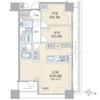 ブリリアタワーズ目黒ノースレジデンスの間取図