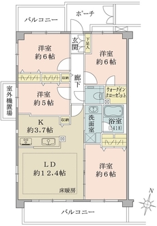 ライオンズガーデン吉祥寺の間取図