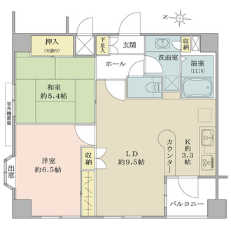 カインドステージ四谷三丁目の間取図