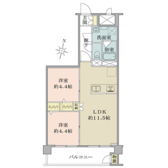 東建砧マンションの間取図