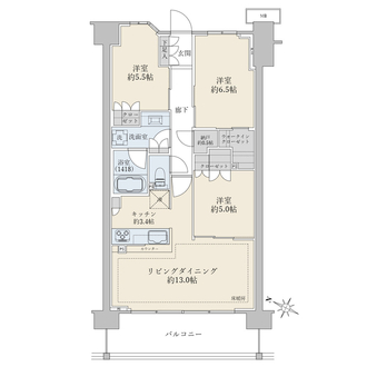 ブリリアシティ石神井台の間取図