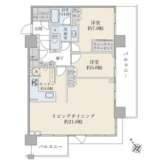 シティタワー新宿の間取図