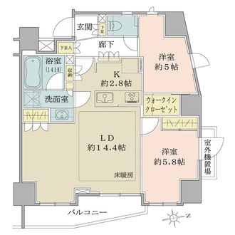 オープンレジデンシア日暮里ｅｓｔの間取図