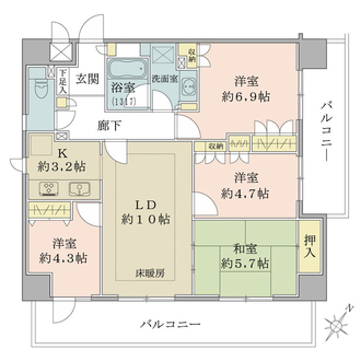 ケルン浅草の間取図