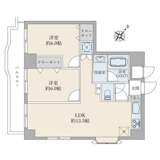 ルジェンテ・リベル上野稲荷町の間取図
