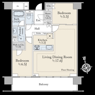 ウエリス新宿早稲田の森の間取図