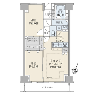 アイシンフォニー三ノ輪の間取図
