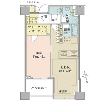 白金ザ・スカイ　東棟の間取図