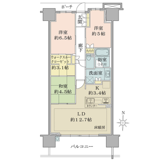 ブリリア越谷レイクタウンの間取図