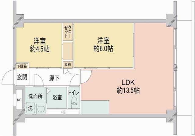 第一東個マンションの間取図
