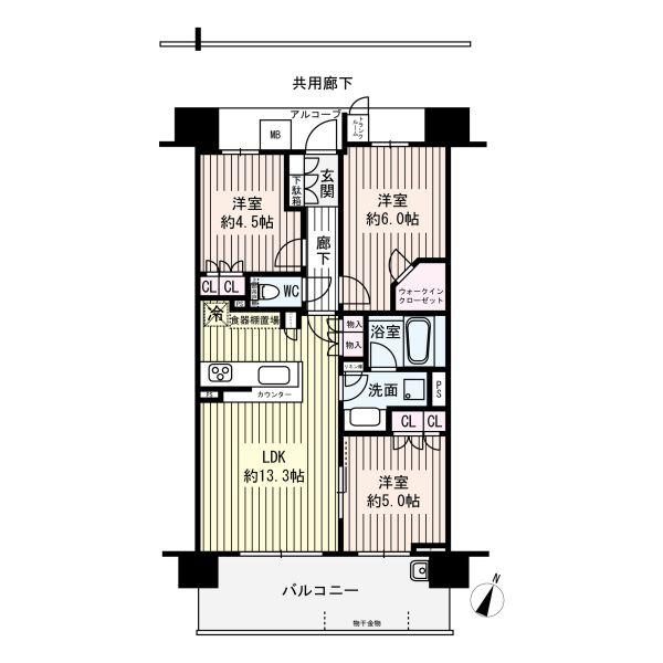 摩耶シティ　STATION　BLOOMの間取図