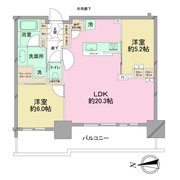 品川イーストシティタワーの間取図
