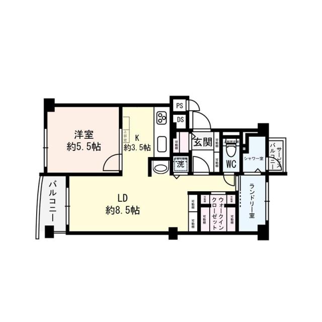 都島コーポの間取図