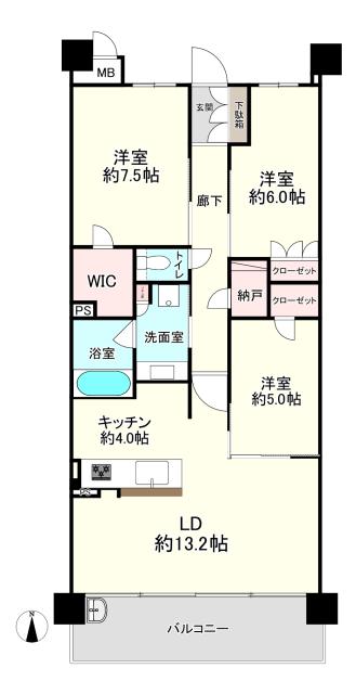 ローレルコート西宮北口レジデンスの間取図