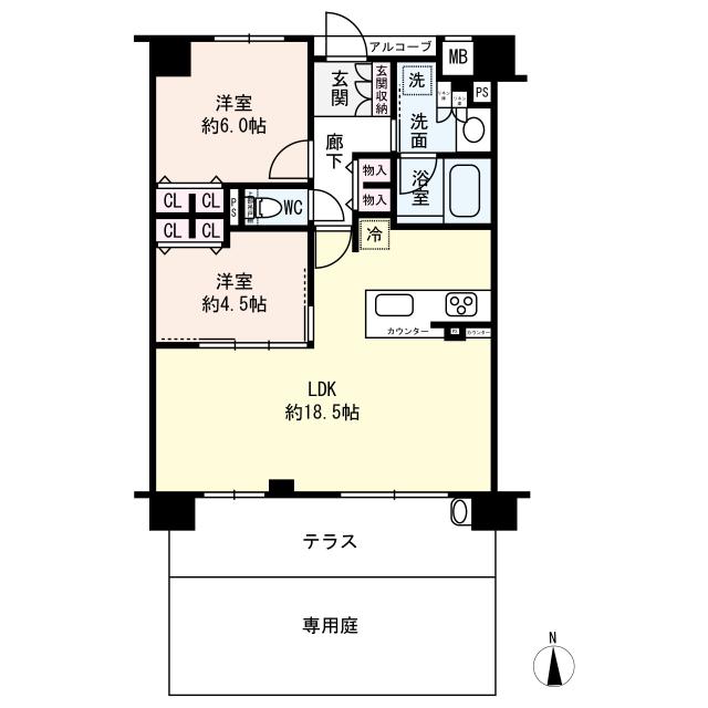 プレサンスロジェ京都西大路五条の間取図
