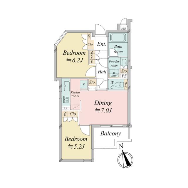 マイネシュロッス山王の間取図