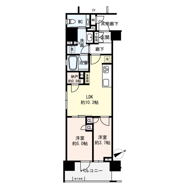 プレミスト金町の間取図