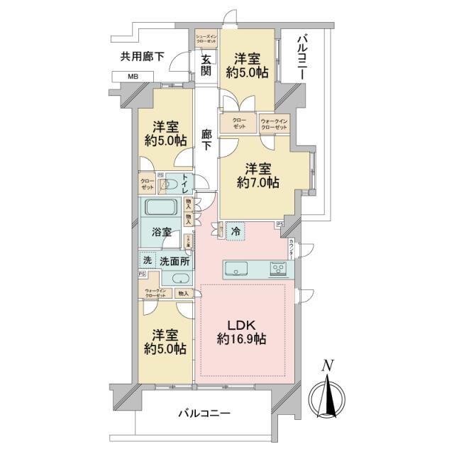 プレミスト船橋塚田の間取図