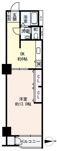 新大阪第一ダイヤモンドマンションの間取図