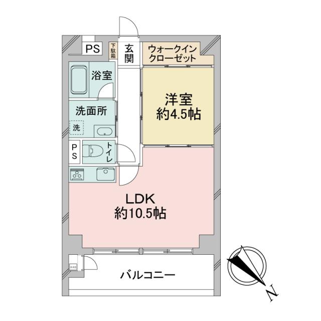 東建池袋要町マンションの間取図