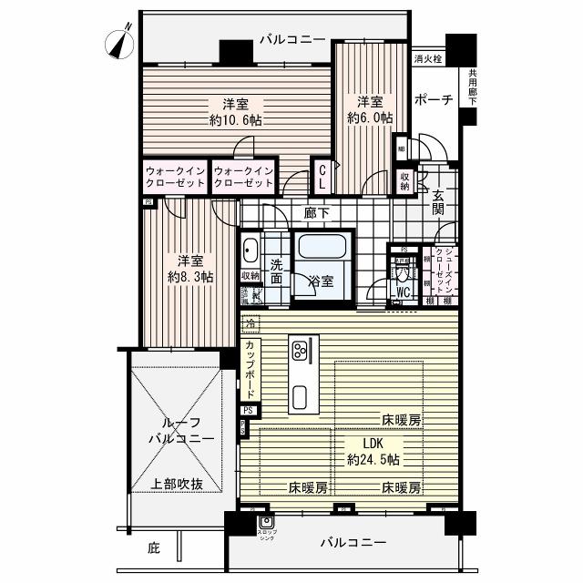 グランドメゾン住吉本町ネクスの間取図