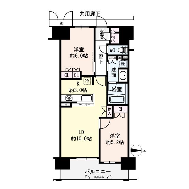 ザ・大阪レジデンス備後町の間取図