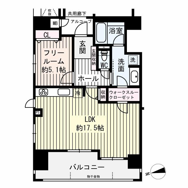 リベール北野シティタワーの間取図