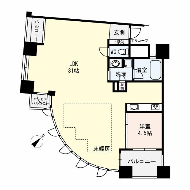 エクセルシティ三宮イメージファクトリーの間取図