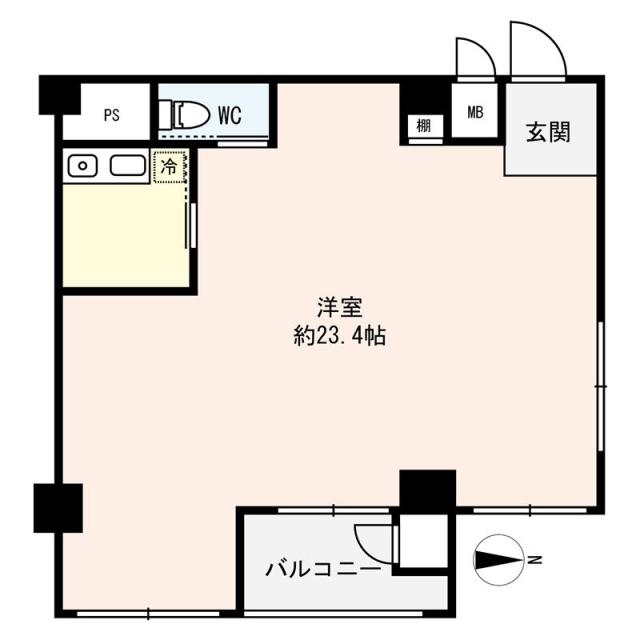 老松コーポの間取図