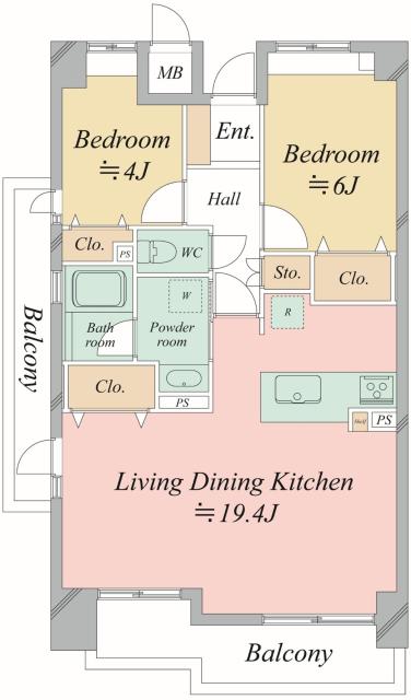 レジデンス芦屋くすのきの間取図
