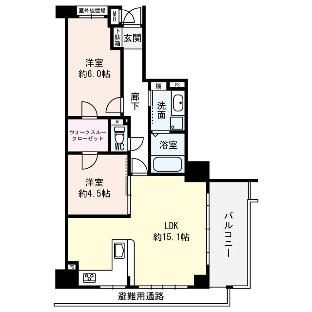 サンヴェール鶴見緑地の間取図