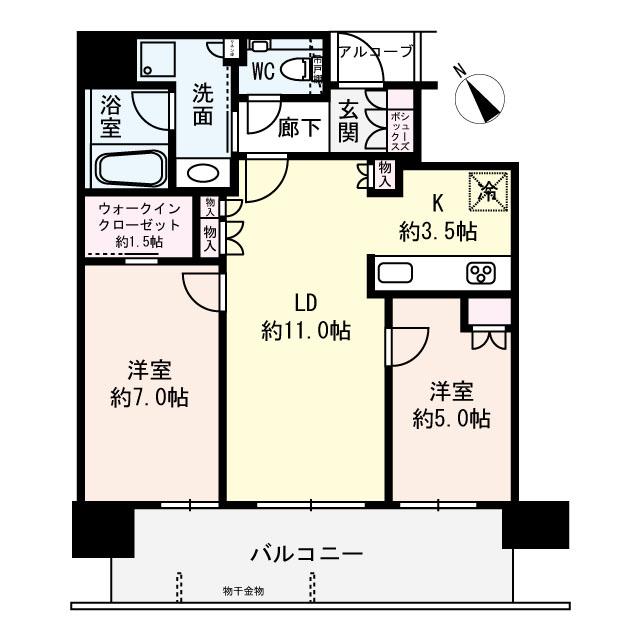 ザ・パークハウス中之島タワーの間取図
