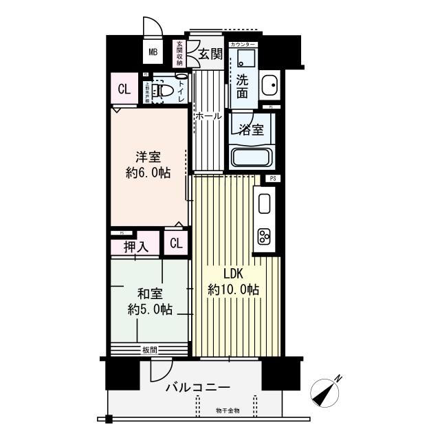 エイジングコート千里丘の間取図