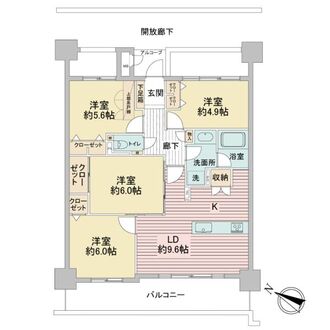 グローリアス春日井中央通の間取図